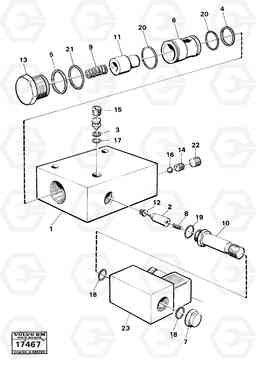 30161 Valve 99739 616B/646 616B,646 D45, TD45, Volvo Construction Equipment