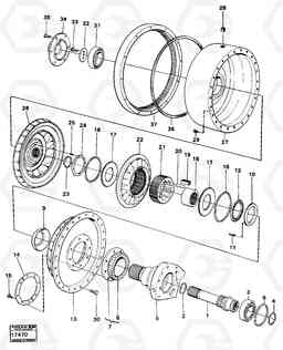 27975 Torque converter 6x6 861 861, Volvo Construction Equipment