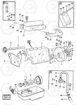 98933 Engine with fitting parts 4200B 4200B, Volvo Construction Equipment