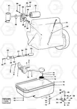 85512 Lubricating oil system 4200B 4200B, Volvo Construction Equipment