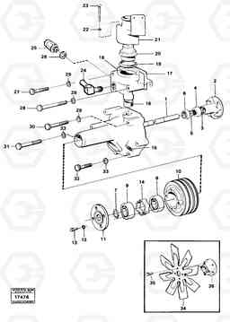 34583 Water pump 4200B 4200B, Volvo Construction Equipment