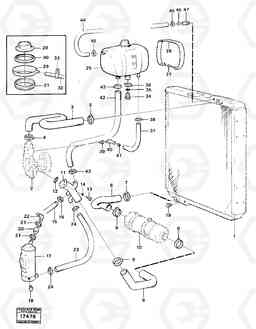 85628 Cooling system L70 L70 S/N -7400/ -60500 USA, Volvo Construction Equipment