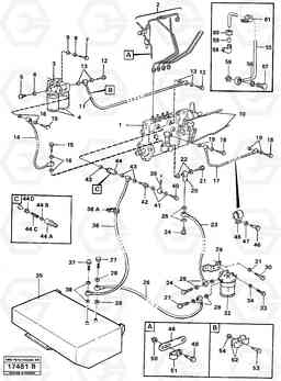 16625 Fuel system L70 L70 S/N -7400/ -60500 USA, Volvo Construction Equipment