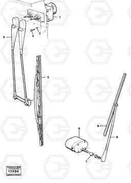 16328 Windshield wiper 4600B 4600B, Volvo Construction Equipment