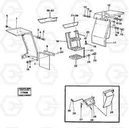 8086 Front- and rear mudguards 4300B 4300B, Volvo Construction Equipment