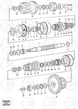 78921 Clutches 1:st and 2:nd speeds 4200B 4200B, Volvo Construction Equipment