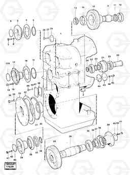 19680 Clutch housing, 4-speed. 4200B 4200B, Volvo Construction Equipment