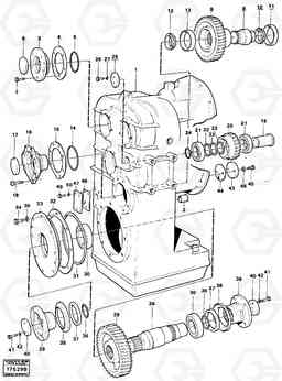 24274 Clutch housing 4-speeds. L50 L50 S/N -6400/-60300 USA, Volvo Construction Equipment