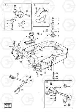 11822 Front axle suspension 5350B Volvo BM 5350B SER NO 2229 - 3999, Volvo Construction Equipment