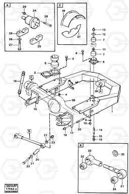 21837 Front axle suspension A25 VOLVO BM VOLVO BM A25, Volvo Construction Equipment