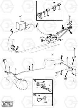 18059 Brake system. L50 L50 S/N -6400/-60300 USA, Volvo Construction Equipment