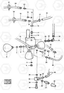 100321 Valve with fitting parts 4200B 4200B, Volvo Construction Equipment