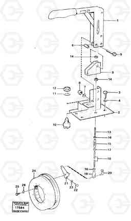 32774 Hand brake 4300B 4300B, Volvo Construction Equipment