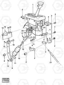 1048 Gear selector 5350B Volvo BM 5350B SER NO 2229 - 3999, Volvo Construction Equipment