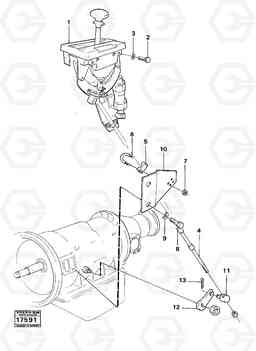 11801 Range selector controls 5350B Volvo BM 5350B SER NO 2229 - 3999, Volvo Construction Equipment