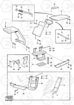 38651 Front and rear mudguards 4200B 4200B, Volvo Construction Equipment