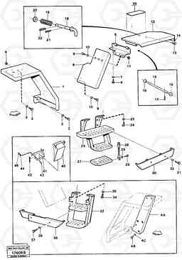 36640 Front and rear mudguards L50 L50 S/N -6400/-60300 USA, Volvo Construction Equipment