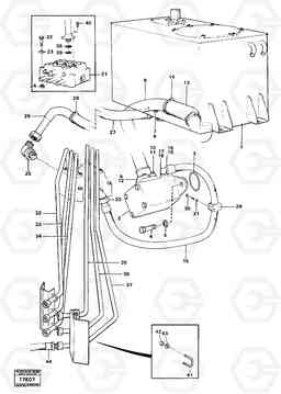 38654 Hydraulic system, rear. 4200B 4200B, Volvo Construction Equipment