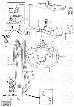 98354 Hydraulic system, rear L50 L50 S/N -6400/-60300 USA, Volvo Construction Equipment