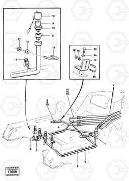 100593 Hydraulic system, front. 4200B 4200B, Volvo Construction Equipment