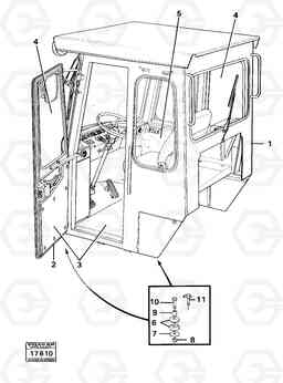 16674 Driver's cab prod nr 33310,33314 4500 4500, Volvo Construction Equipment
