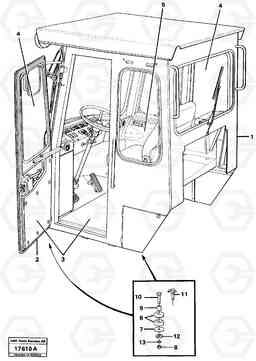 17371 Operator's cab L120 Volvo BM L120, Volvo Construction Equipment