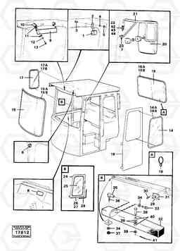 97100 Glass panes and interior components Prod Nr 33310,33314 4500 4500, Volvo Construction Equipment