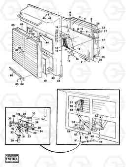 68336 Radiator with assembly p. L70 L70 S/N -7400/ -60500 USA, Volvo Construction Equipment