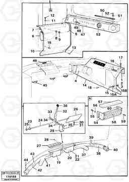 52419 Air ducts L120 Volvo BM L120, Volvo Construction Equipment