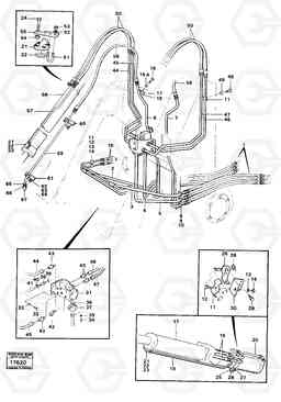 91774 Hydraulic system, front. 4200B 4200B, Volvo Construction Equipment