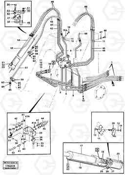 92704 Hydraulic system, front. L50 L50 S/N -6400/-60300 USA, Volvo Construction Equipment