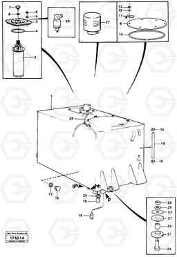 20488 Hydraulic oil tank L50 L50 S/N -6400/-60300 USA, Volvo Construction Equipment