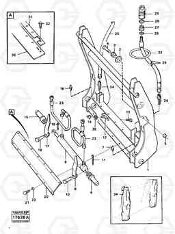 16402 Hydraulic attachment bracket. 4200B 4200B, Volvo Construction Equipment