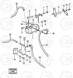 37055 Air-condition: compressor. 4300B 4300B, Volvo Construction Equipment