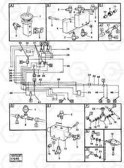 4894 Comp. air controls 2. diff.contr.shuttle valve A25 VOLVO BM VOLVO BM A25, Volvo Construction Equipment