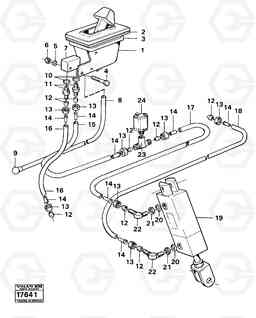 14824 Control for high and low gear 5350B Volvo BM 5350B SER NO 2229 - 3999, Volvo Construction Equipment