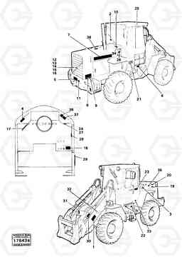 18422 Sign plates and decals 4200B 4200B, Volvo Construction Equipment