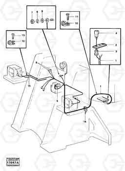 16142 Electrical system, front. 4200B 4200B, Volvo Construction Equipment