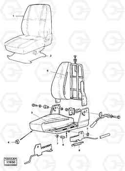 18992 Driver's seat. 4600B 4600B, Volvo Construction Equipment