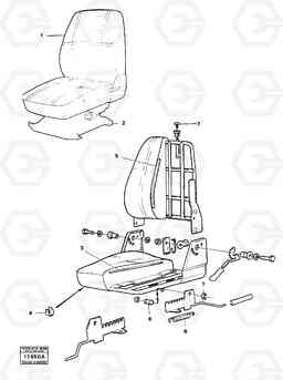 19244 Operator's seat 4200B 4200B, Volvo Construction Equipment