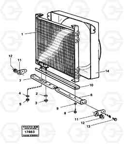 37056 Air-condition, condenser divice. 4300B 4300B, Volvo Construction Equipment