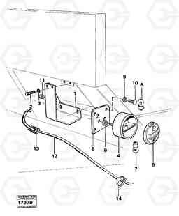 97797 Tail light with bracket 6x6 861 861, Volvo Construction Equipment