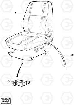 19674 Safety parts details signal for parking brake. 4200B 4200B, Volvo Construction Equipment