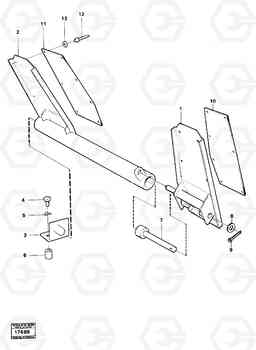 68389 Double brake pedals. 4200B 4200B, Volvo Construction Equipment