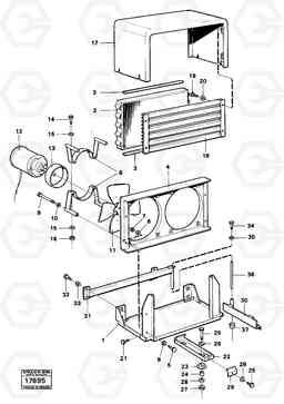 38653 Air-condition, condenser divice. 4200B 4200B, Volvo Construction Equipment