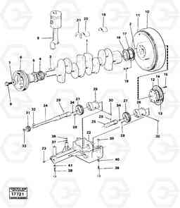 20837 Crankshaft - balancing 4300B 4300B, Volvo Construction Equipment