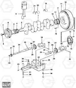 20671 Crankshaft balancing L50 L50 S/N 6401- / 60301- USA, Volvo Construction Equipment