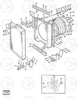 36805 Radiator with fitting parts 4600B 4600B, Volvo Construction Equipment