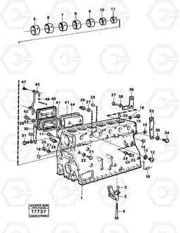 98017 Cylinder block 4600B 4600B, Volvo Construction Equipment