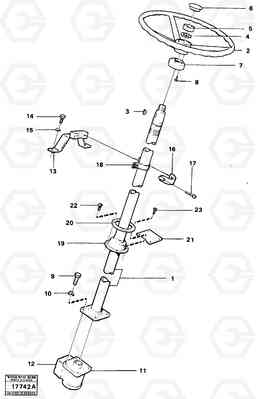 16069 Steering column with fitting parts L90 L90, Volvo Construction Equipment